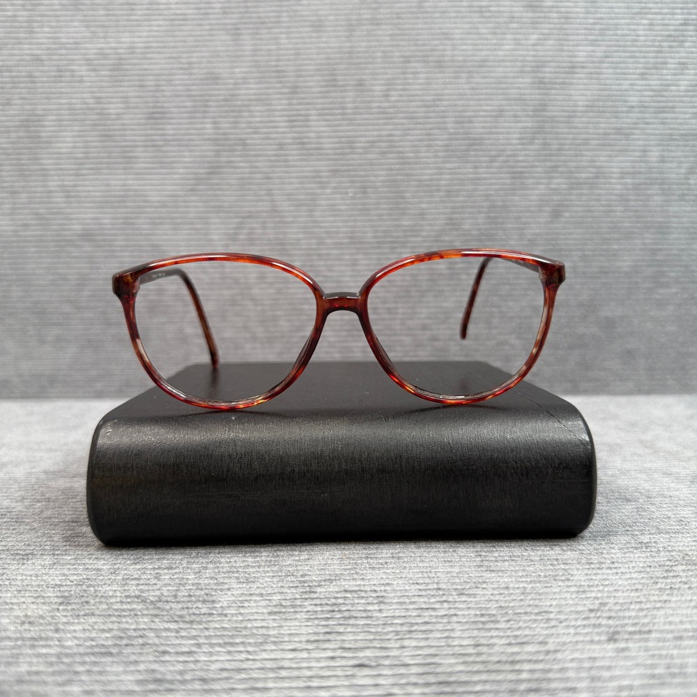 Marchon Nellie Tortoise Y2k Eyeglass Frames Japan 140 Oval Brown Vintage Style